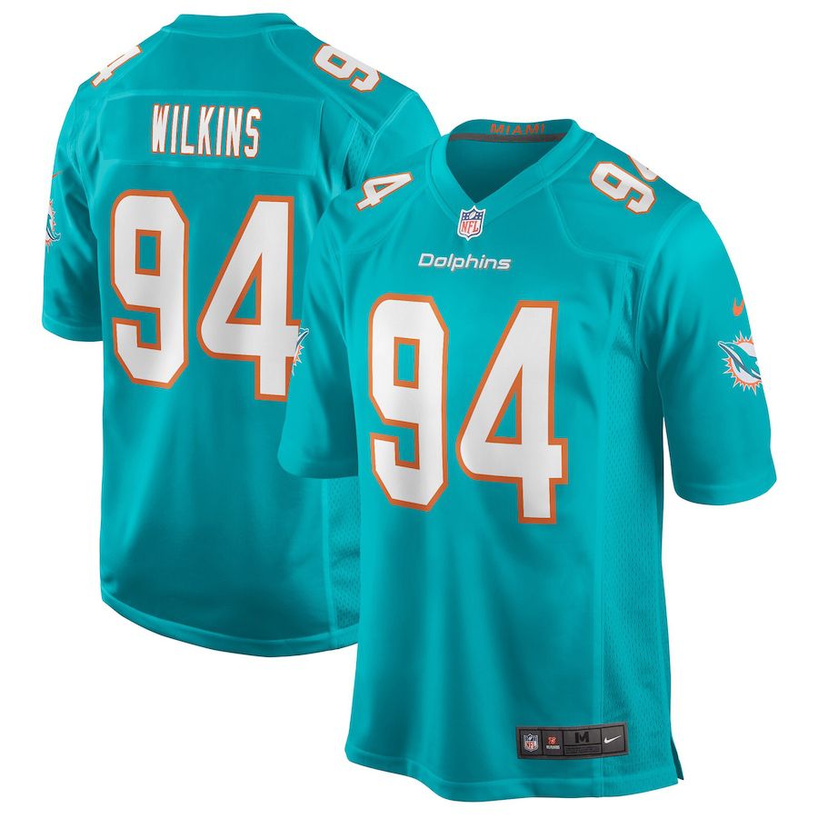 Men Miami Dolphins #94 Christian Wilkins Nike Green Game NFL Jersey